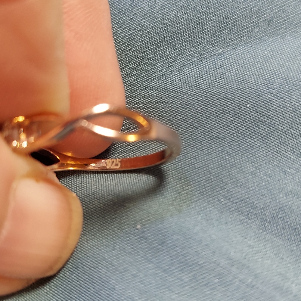 Moissanite Promise Ring - Picture 2 of 12